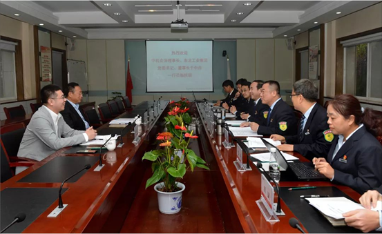中国机械工业企业治理协会会长、东北工业集团党委书记、董事长于中赤来南宫NG28调研交流